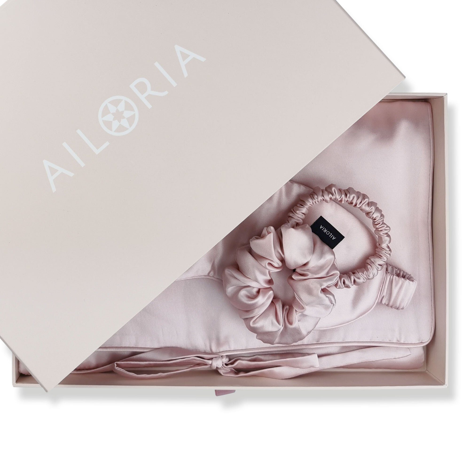 Luxuriöses rosa TRAVEL AILORIA SET HAIR, Haargummi Reise-Set