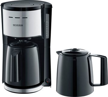 Severin Filterkaffeemaschine KA 9308, mit 2 Thermokannen, 1l Kaffeekanne, Papierfilter 1x4, mit 2 Thermokannen