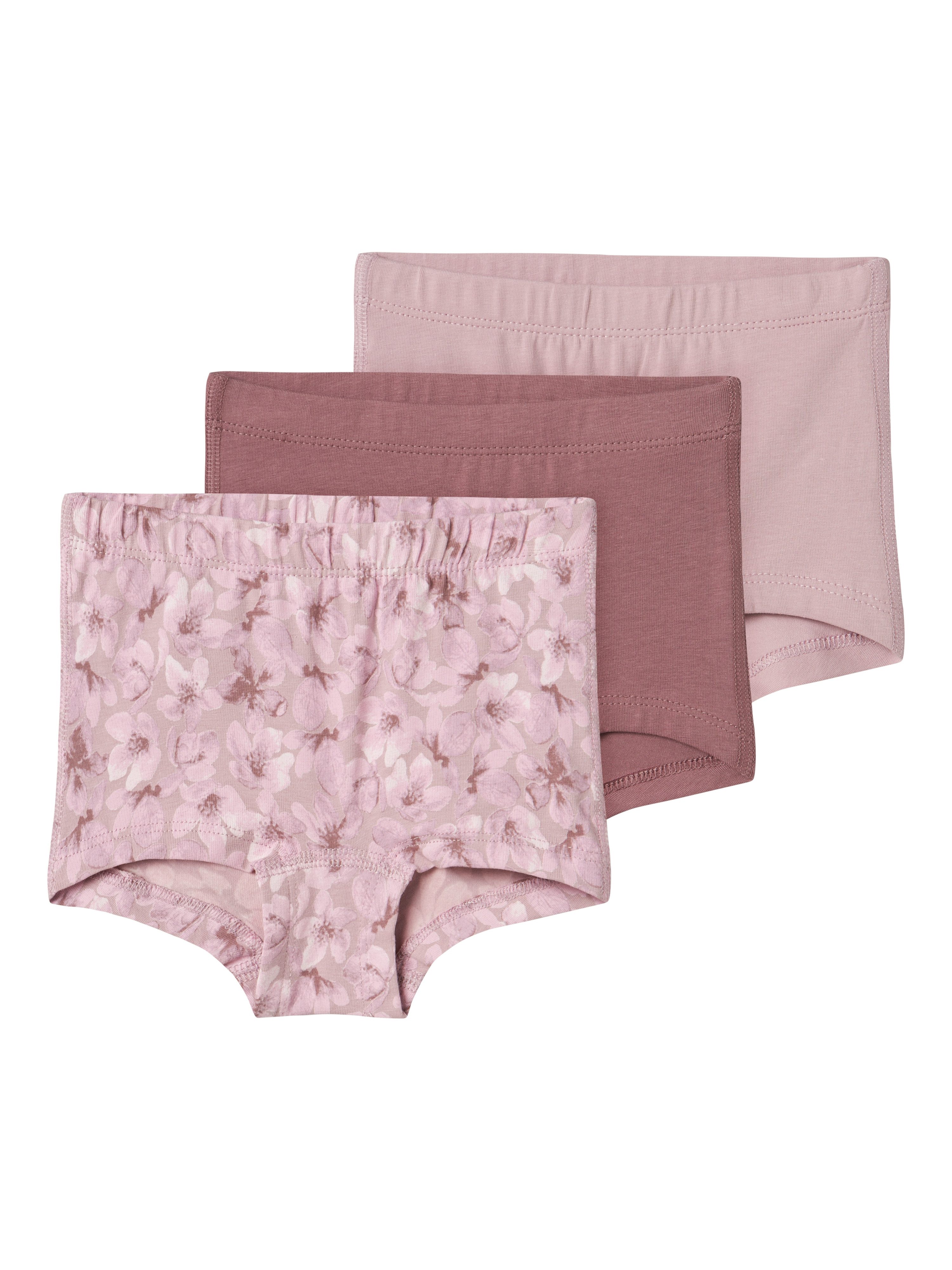 Boxershorts NMFTIGHTS 3P MAUVE FLOWER NOOS
