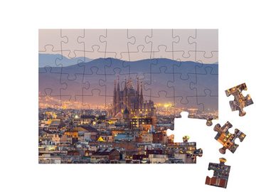 puzzleYOU Puzzle Barcelona und Sagrada Familia, Spanien, 48 Puzzleteile, puzzleYOU-Kollektionen Spanien
