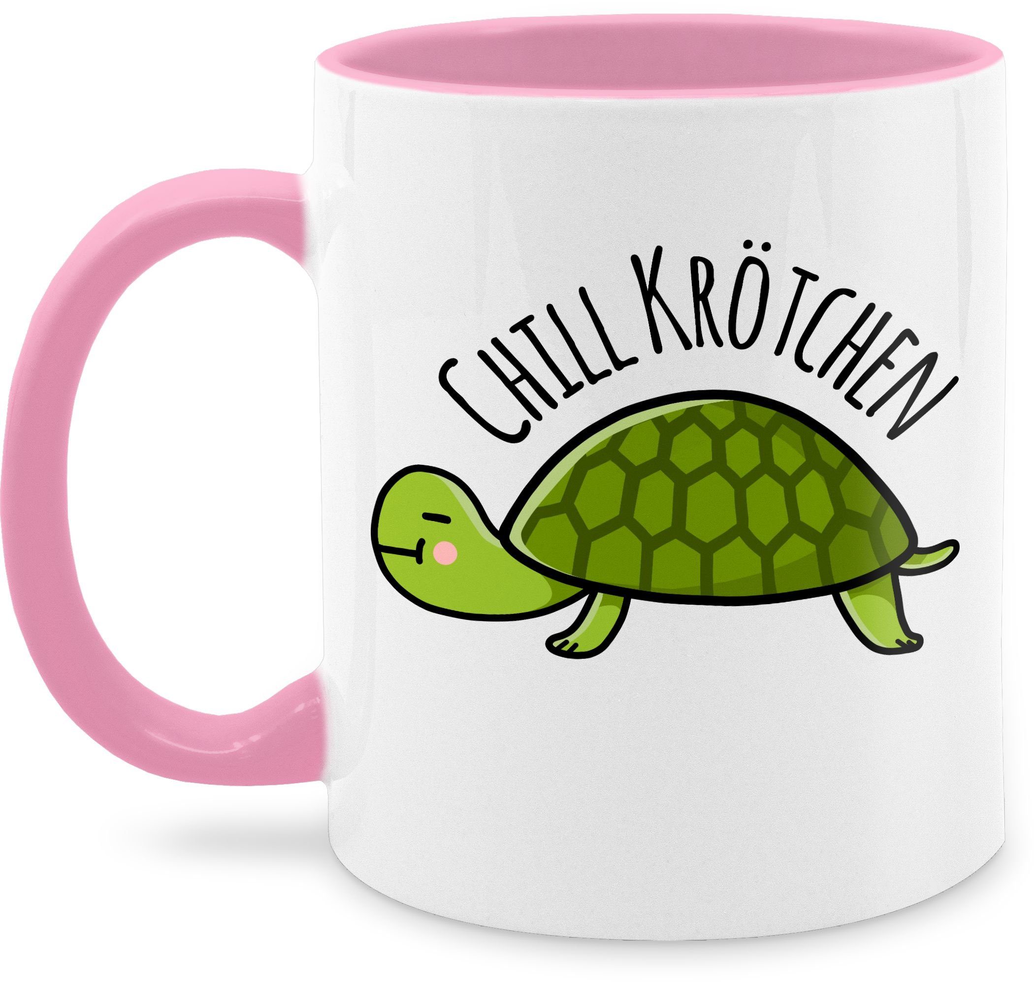 Shirtracer Tasse »Chill Krötchen Schildkröte Kaffeetasse mit Spruch