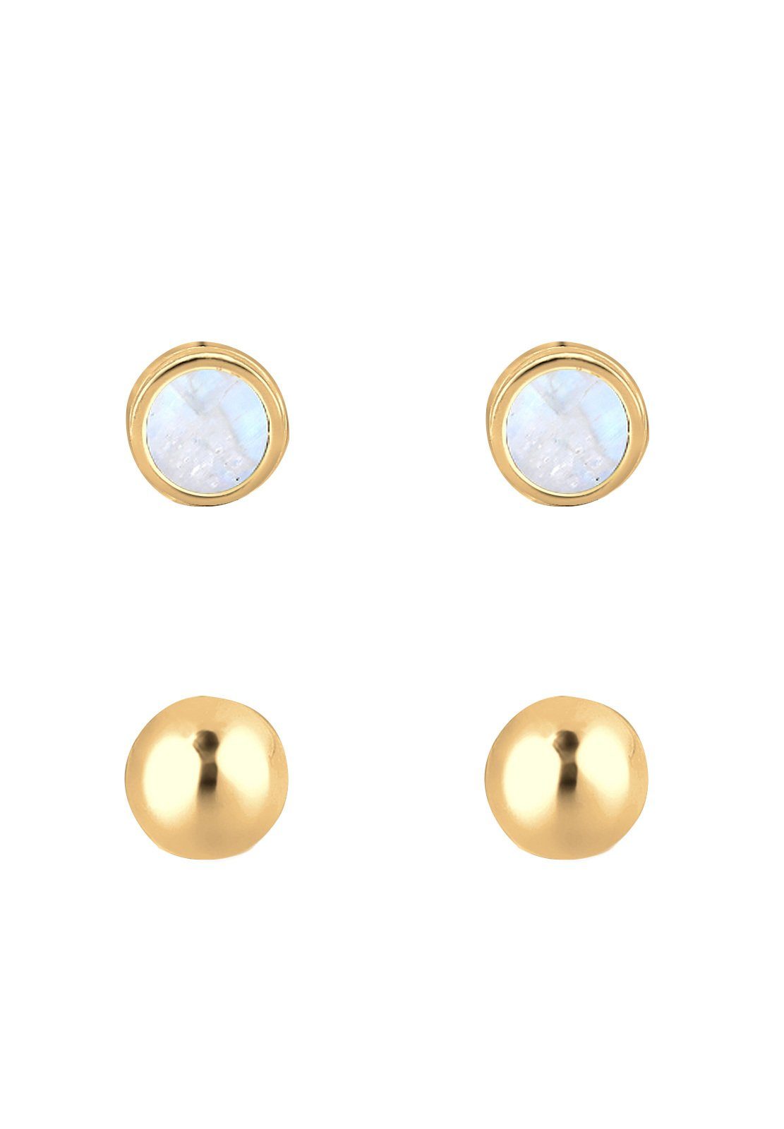 Elli Ohrring-Set Ohrstecker Set mit Mondstein günstig online kaufen