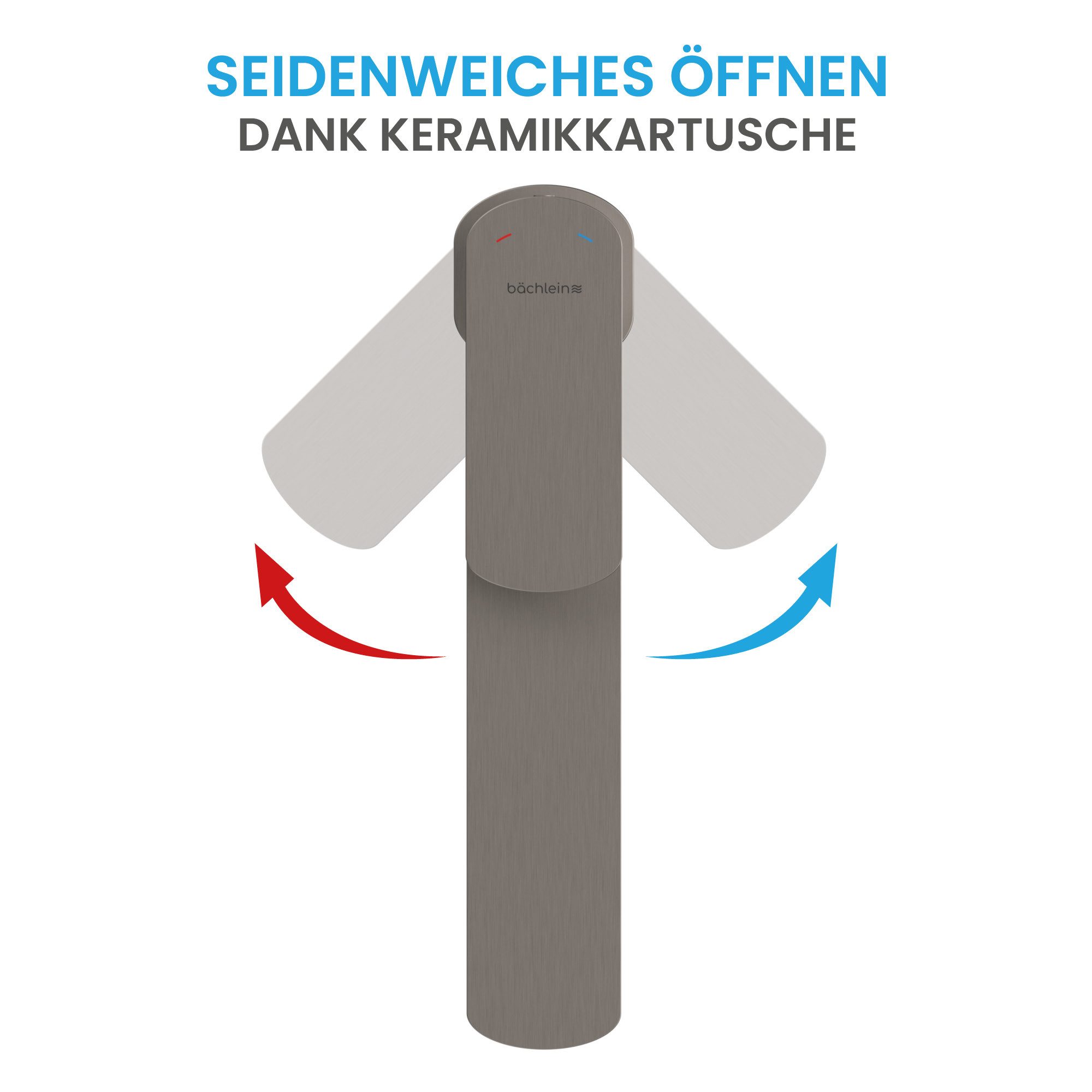 Bächlein Badarmatur Mizarela hoch - klassisches Design - ideal für Aufsatzwaschbecken hochwertiger Wasserhahn im hohen klassischen Design – Bild 3 von 5