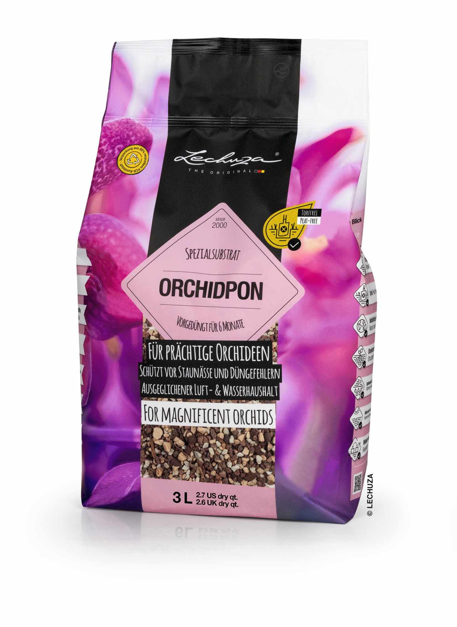 Pflanzgranulat Lechuza Pon Substrat Orchidpon 3 L Orchideen