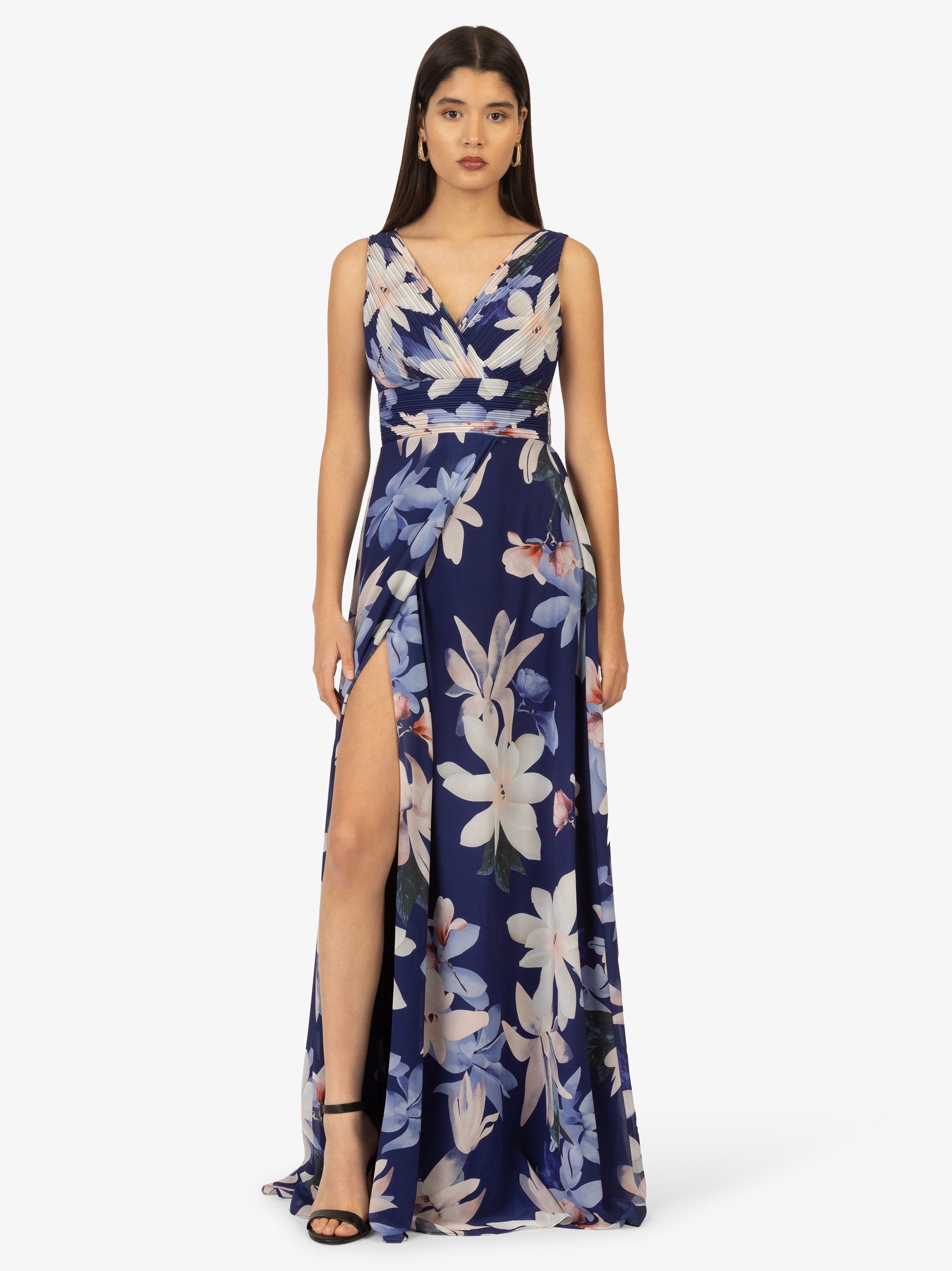 Kraimod Abendkleid mit V-ausschnitt vorne und günstig online kaufen
