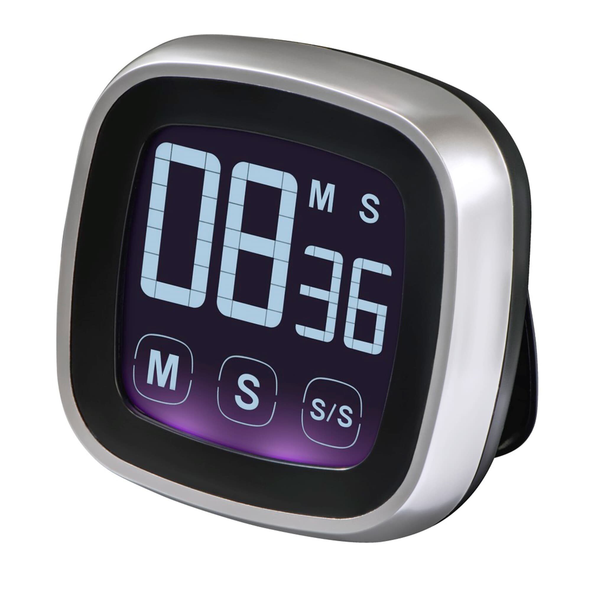 Küchentimer Küchentimer "Touch", digital, Silber/Schwarz