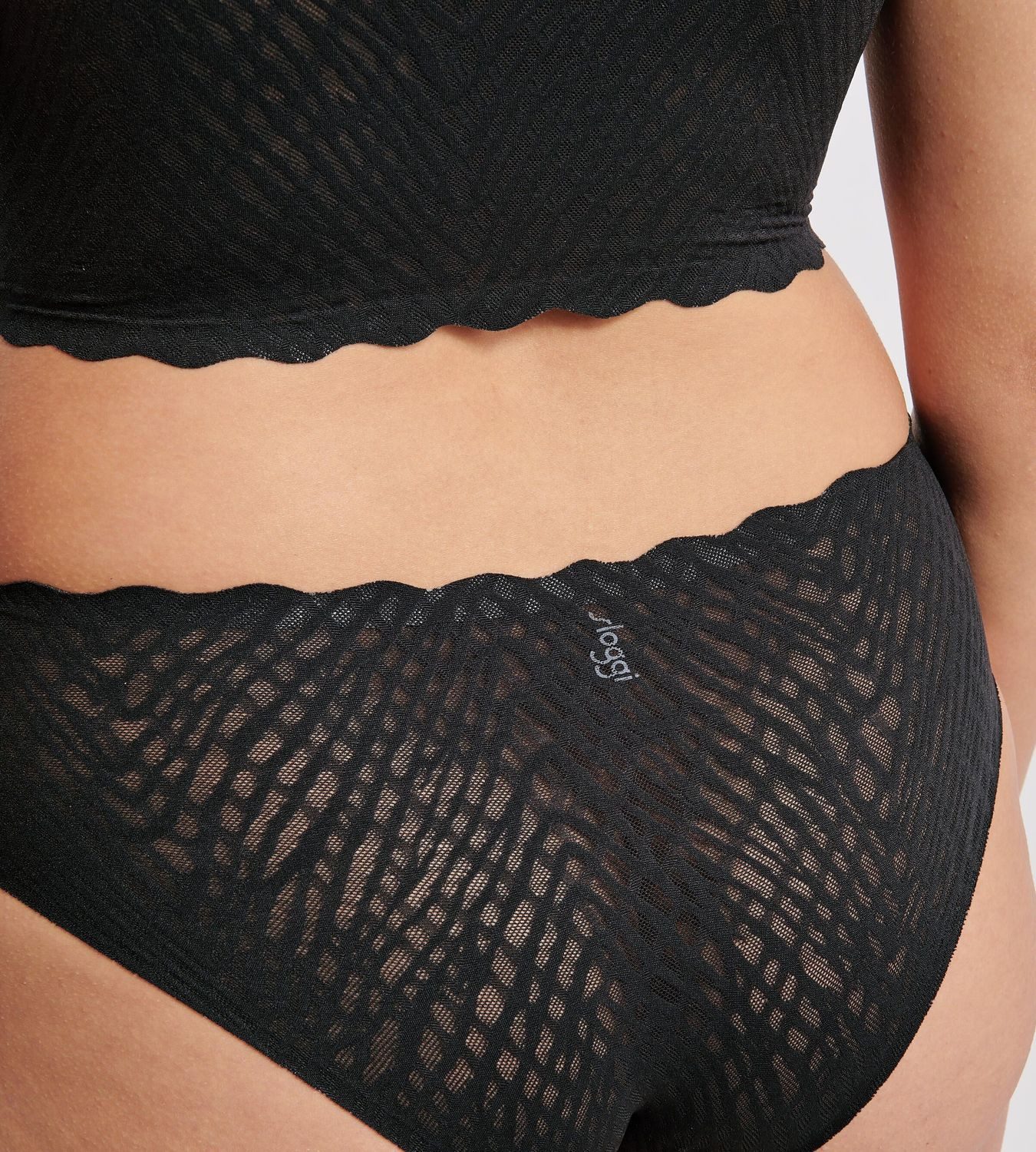 sloggi Slip Zero Feel Bliss Hipster (Set) saumlosen Abschlüsse, Wellenkante, Muster, transparent im 2er Pack – Bild 5 von 5