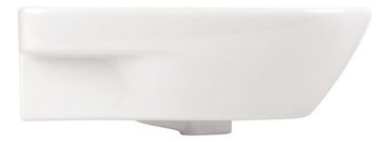aquaSu Waschbecken leNado (Hänge-Waschtisch, 1-St., Handwaschbecken), 45 cm, Handwaschbecken, Keramik, Weiß, 570145