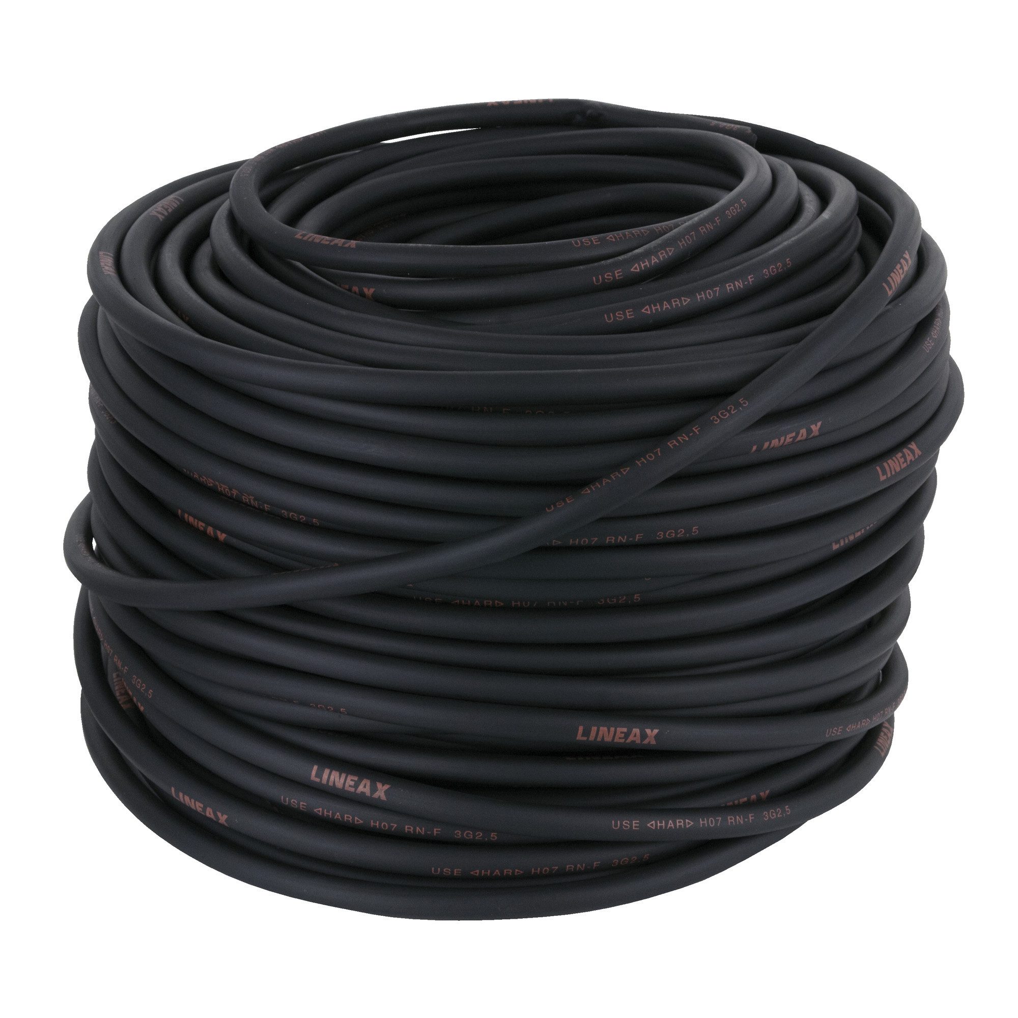 nexans Lineax Neoprene Cable, Black 100-m-Rolle/3x 2,5 mm² Stromkabel, (10000 cm)