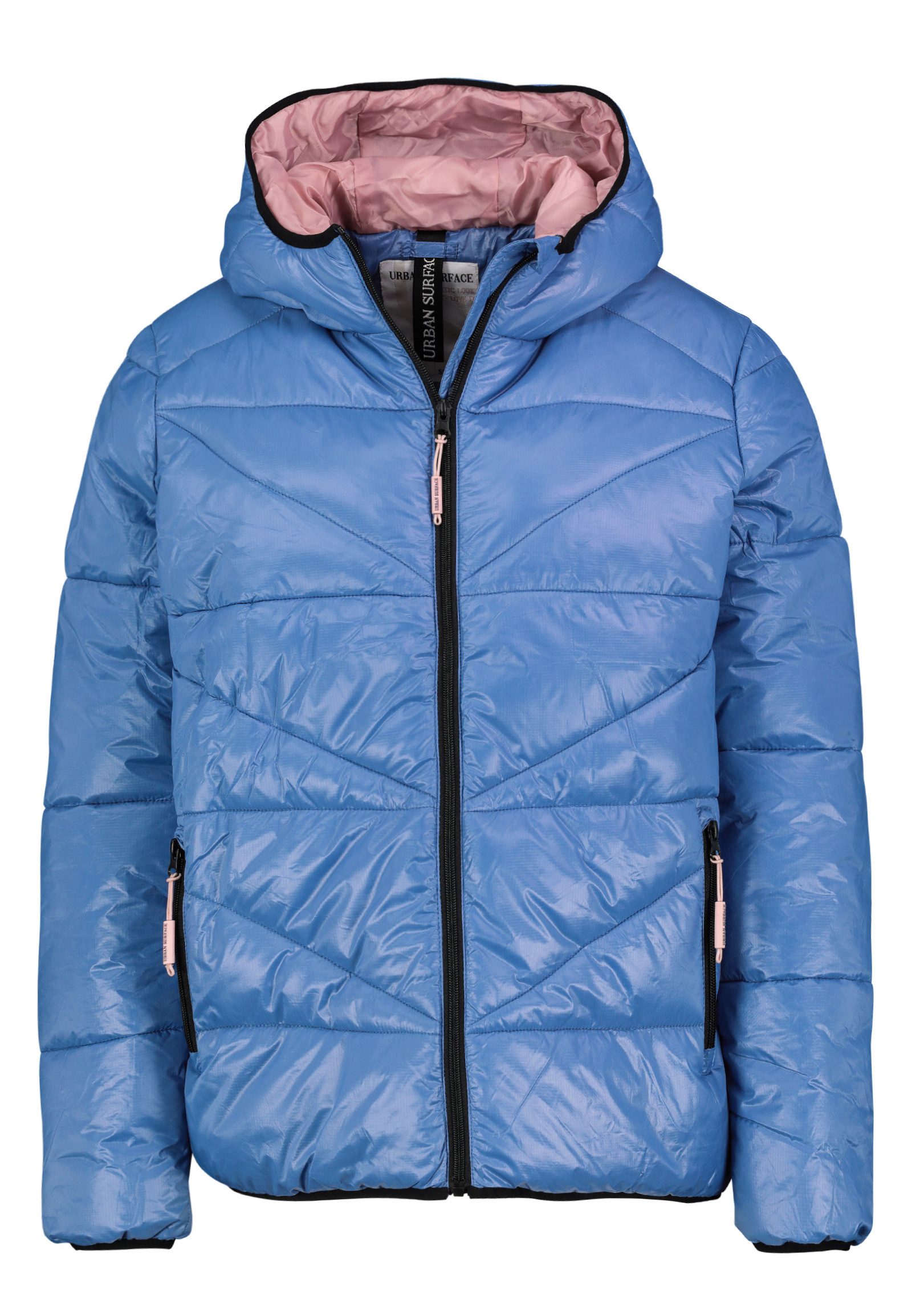 Urban Surface Winterjacke Steppjacke mit Reißverschluss und gefütterter Kap günstig online kaufen
