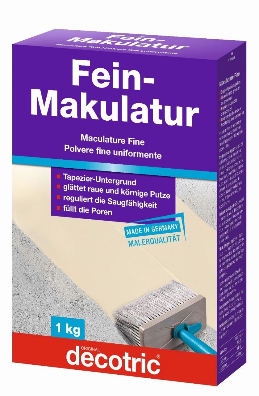 Wandgrundierung Decotric Fein-Makulatur 1 kg