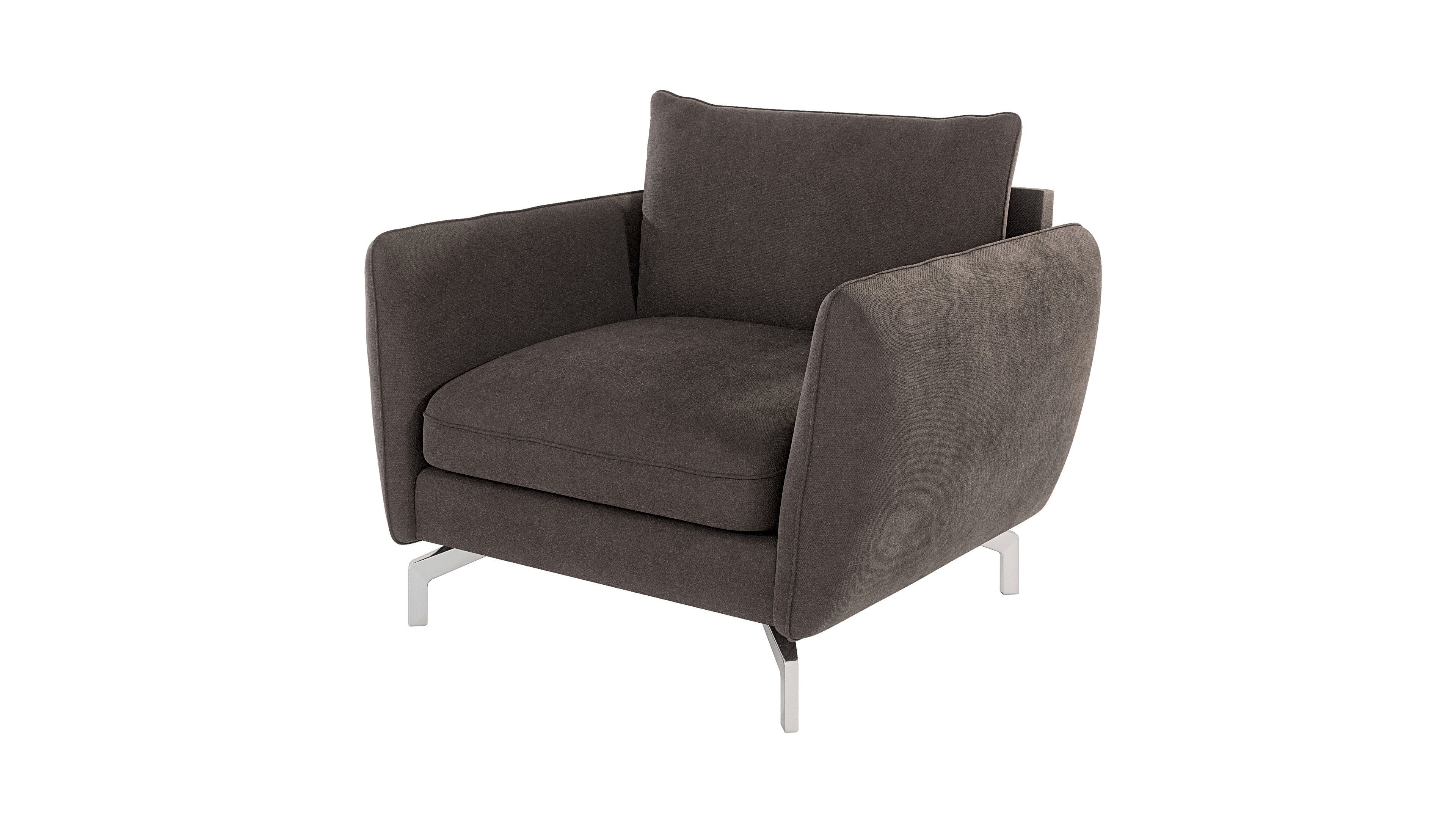 S-Style Möbel Sessel Benita mit Silber günstig online kaufen