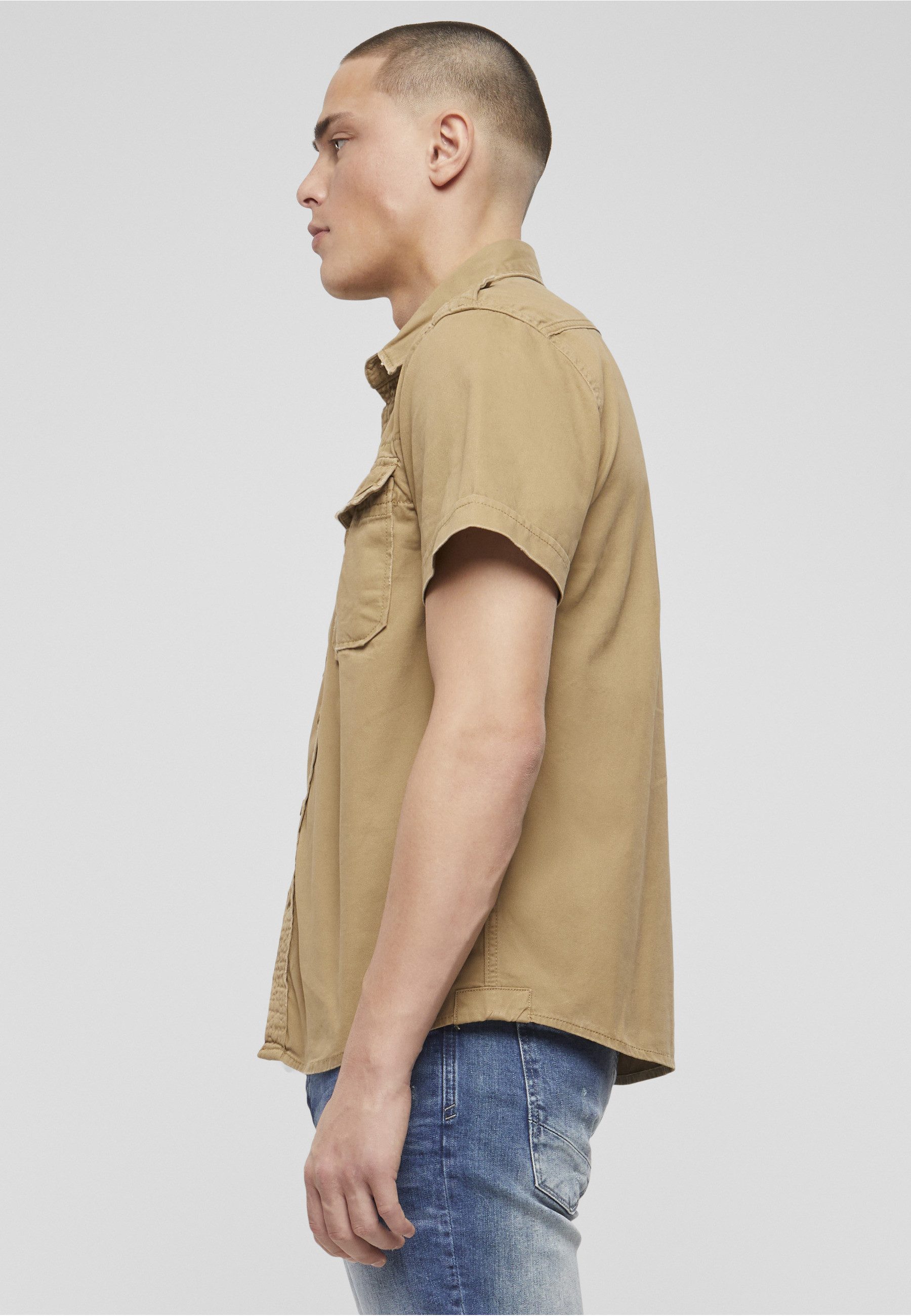 Brandit Langarmhemd Brandit Herren Vintage Shirt shortsleeve (1-tlg)