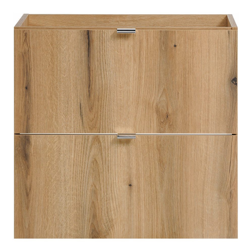 Lomadox Waschtisch NEWPORT-56-OAK, 60cm, in Eiche, Metallgriffe – Bild 3 von 5