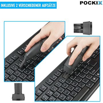 MAVURA Handstaubsauger POCKIX Mini Staubsauger USB Schreibtisch Tastatur, Auto Computer Sauger mit Licht & 2 Aufsätzen