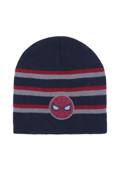 Spiderman Beanie Kinder Jungen Strickmützte Winter-Beanie-Mütze