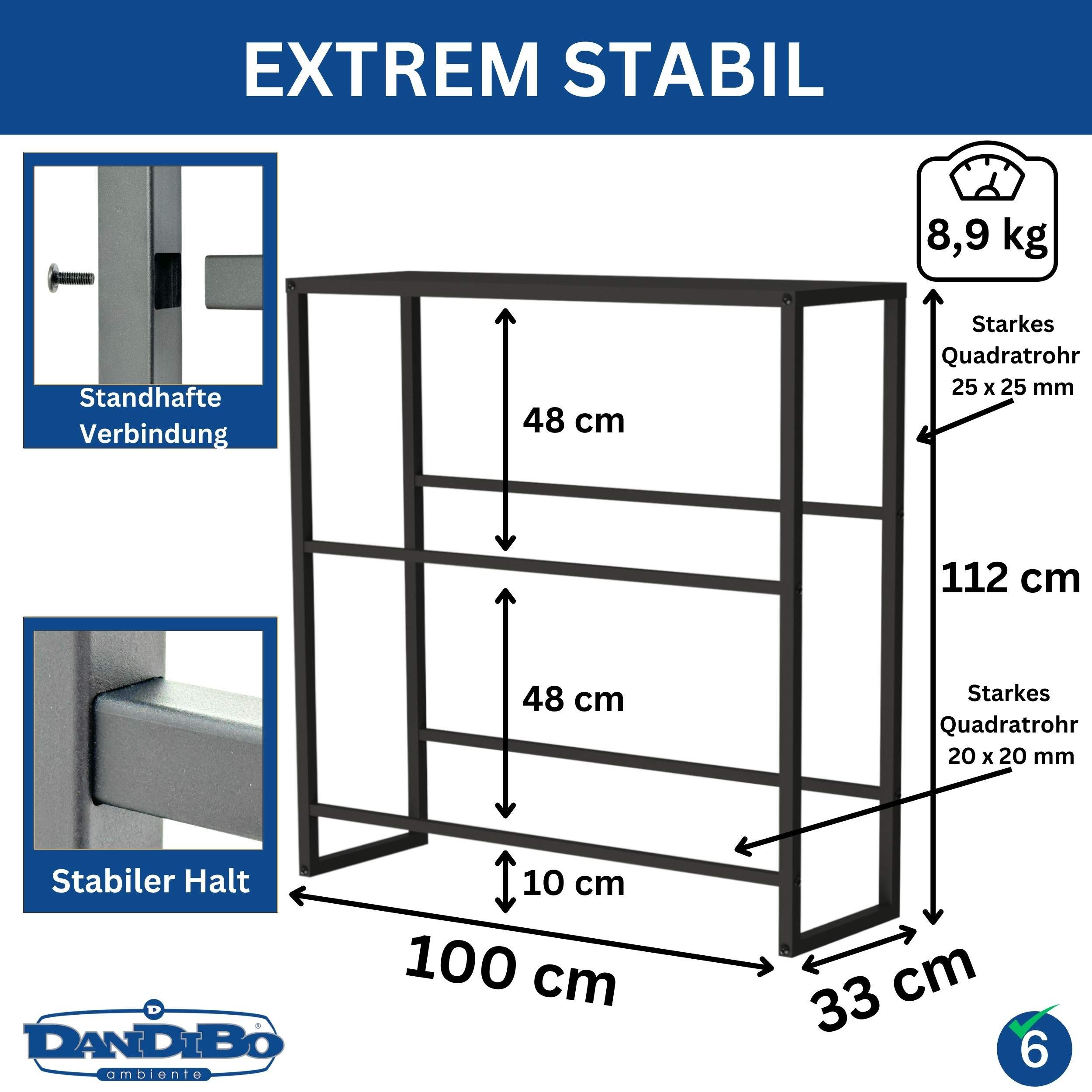 DanDiBo Standregal Getränkekistenregal 6 Kisten mit Ablage Metall Stabil Ki günstig online kaufen