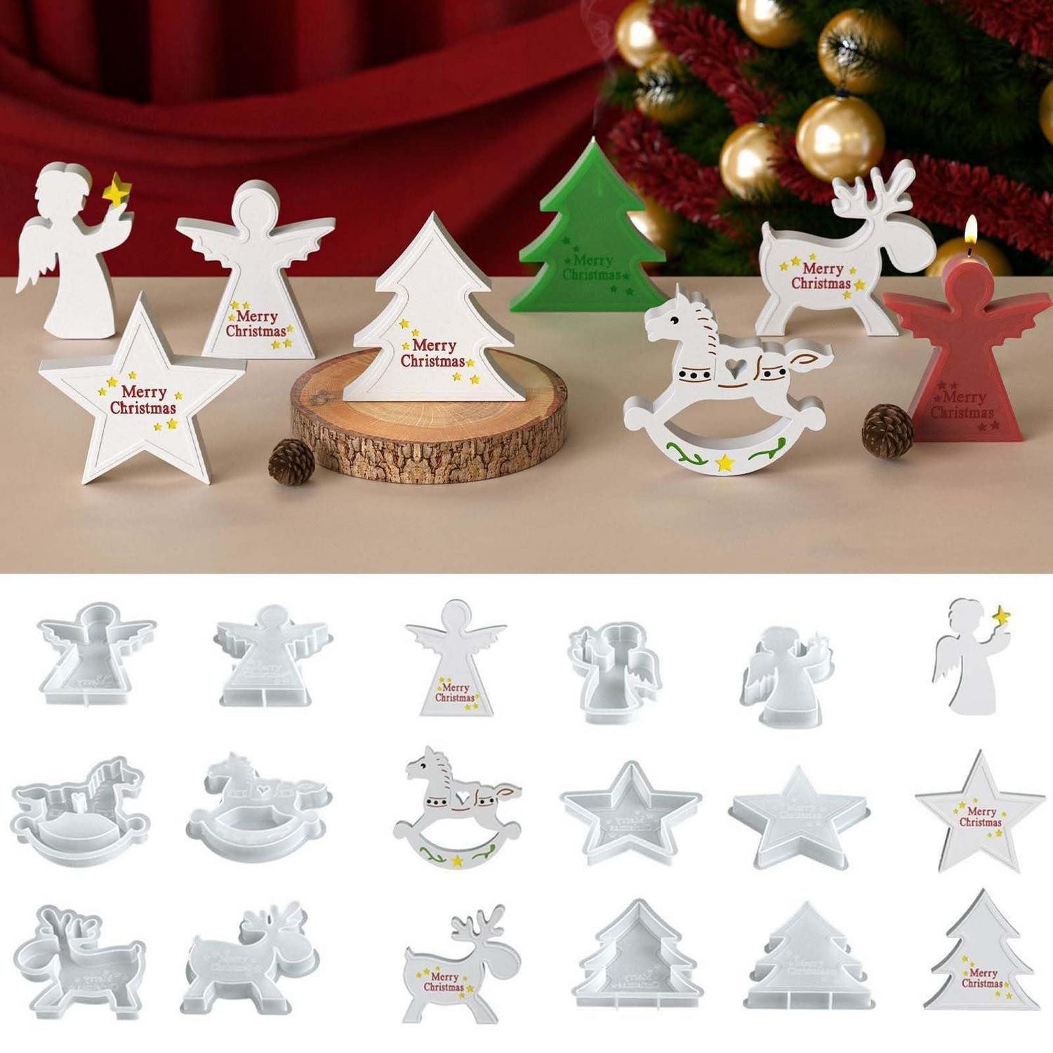 LuxusKollektion Silikonform 6er Silikonformen Weihnachten DIY-Set