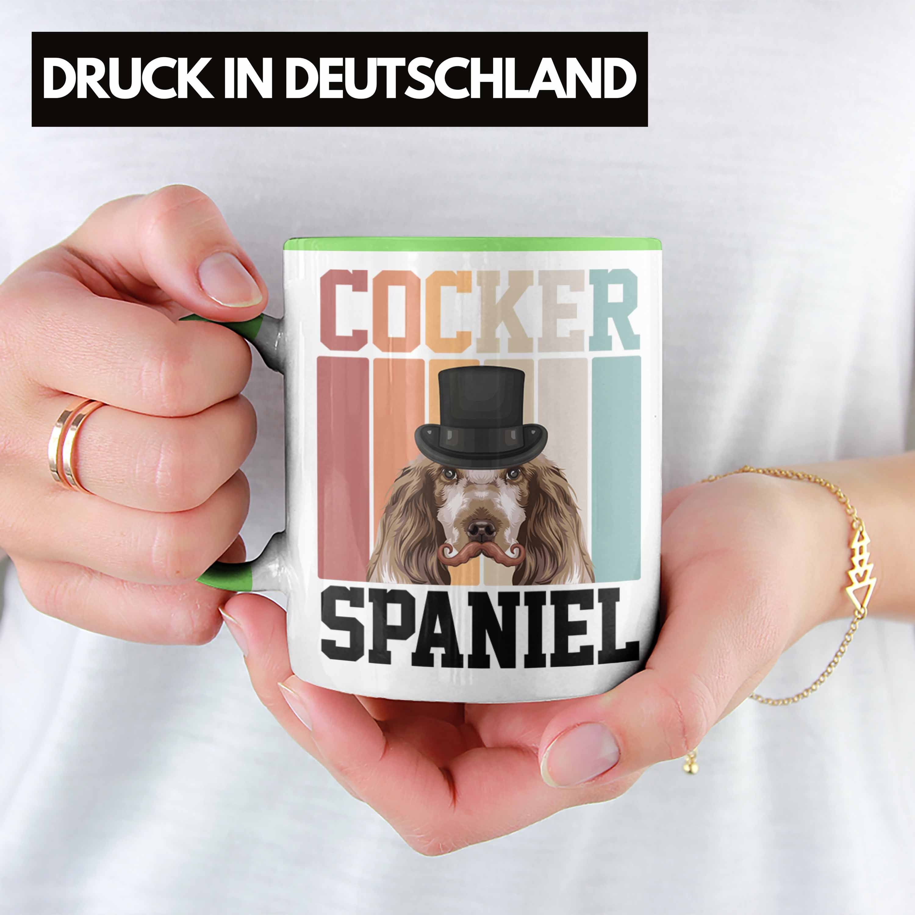 Trendation Tasse Cocker Spaniel Geschenkidee Geschenk Lustiger Besitzer Tasse Spruch Grün Re