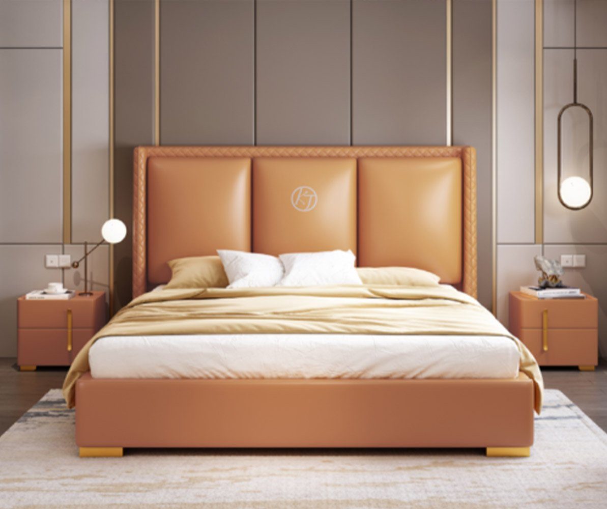Einrichtung (Bett), In Europe Möbel Luxus Schlafzimmer Hotel Bett Made Bett Doppelbett Doppel Bett JVmoebel