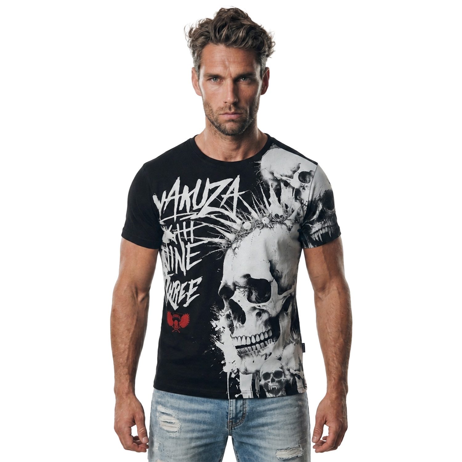 YAKUZA T-Shirt Skull Stack