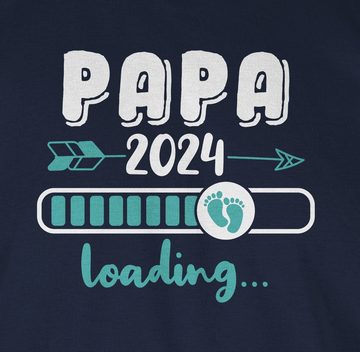 Shirtracer T-Shirt Papa 2024 Baby Loading Vatertag Geschenk für Papa