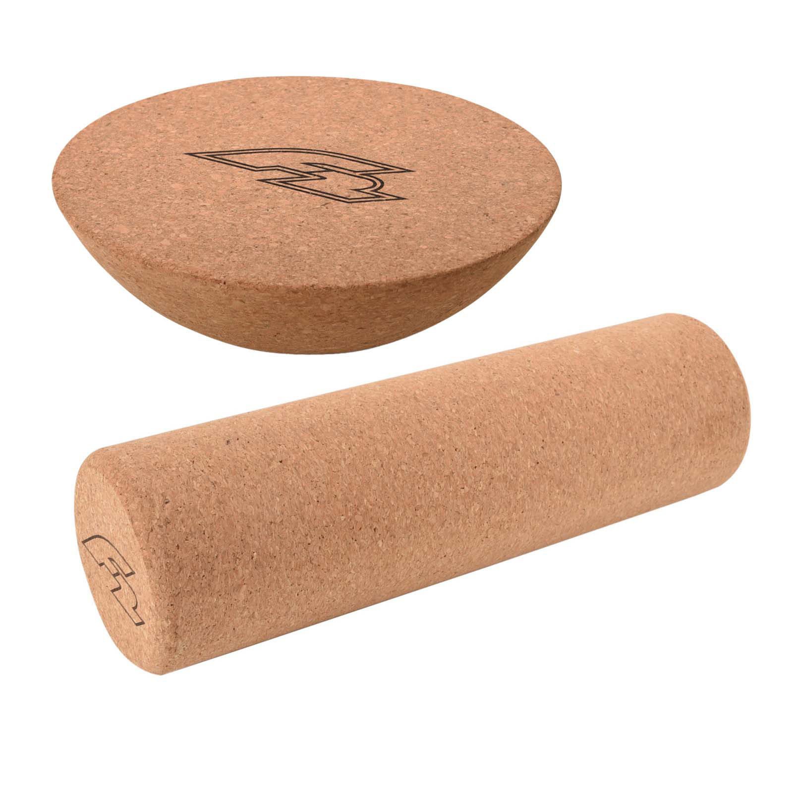F2 Balanceboard F2 Set Balance Board Halbkugel 30x10cm + Korkrolle 33x9,5cm