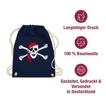 Shirtracer Turnbeutel Totenkopf Pirat Kopftuch, Piraten & Totenkopf