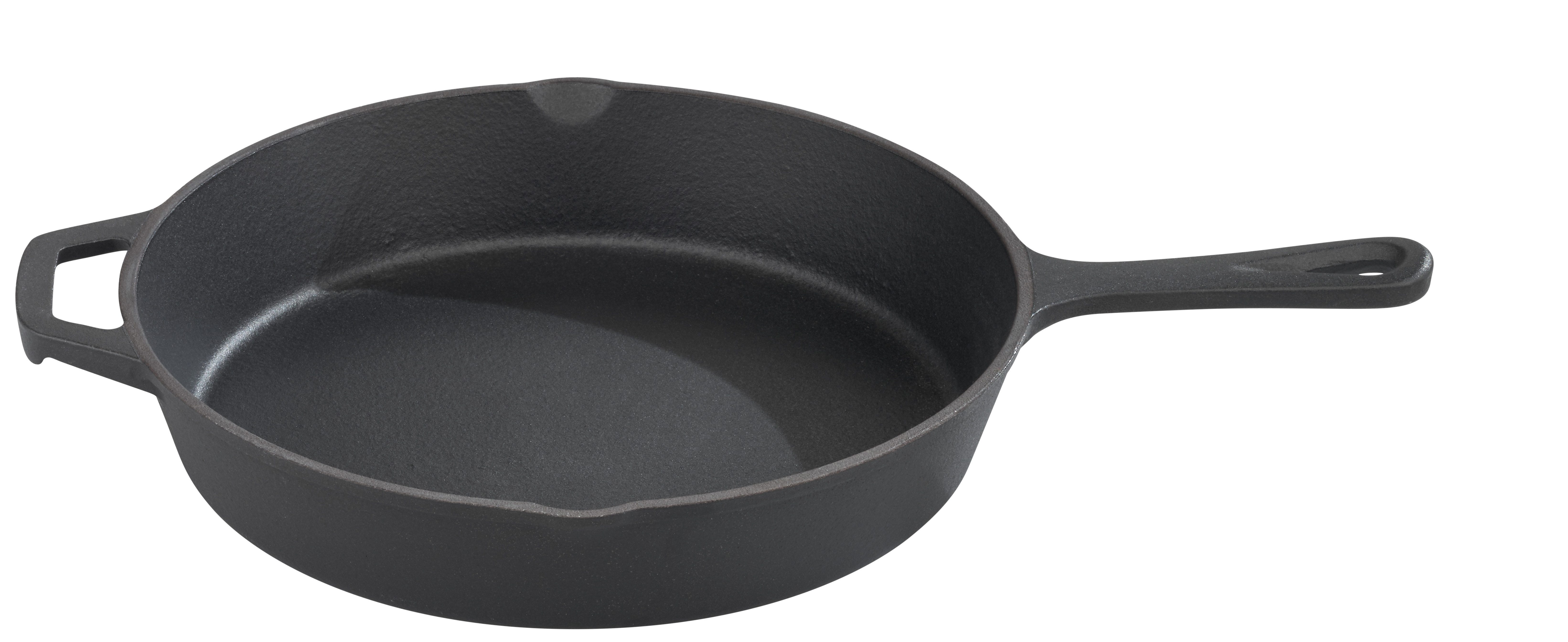 GSW Bratpfanne Black Iron BBQ, Gusseisen (1-tlg), Pfanne zur Anwendung auf dem Grill, Feuer oder im Backofen