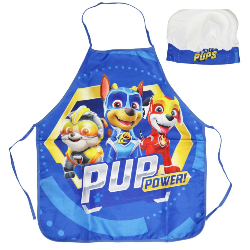 Kochschürze Paw Patrol Chase Rubble Kinder Backschürze mit Mütze 3-6 Jahre