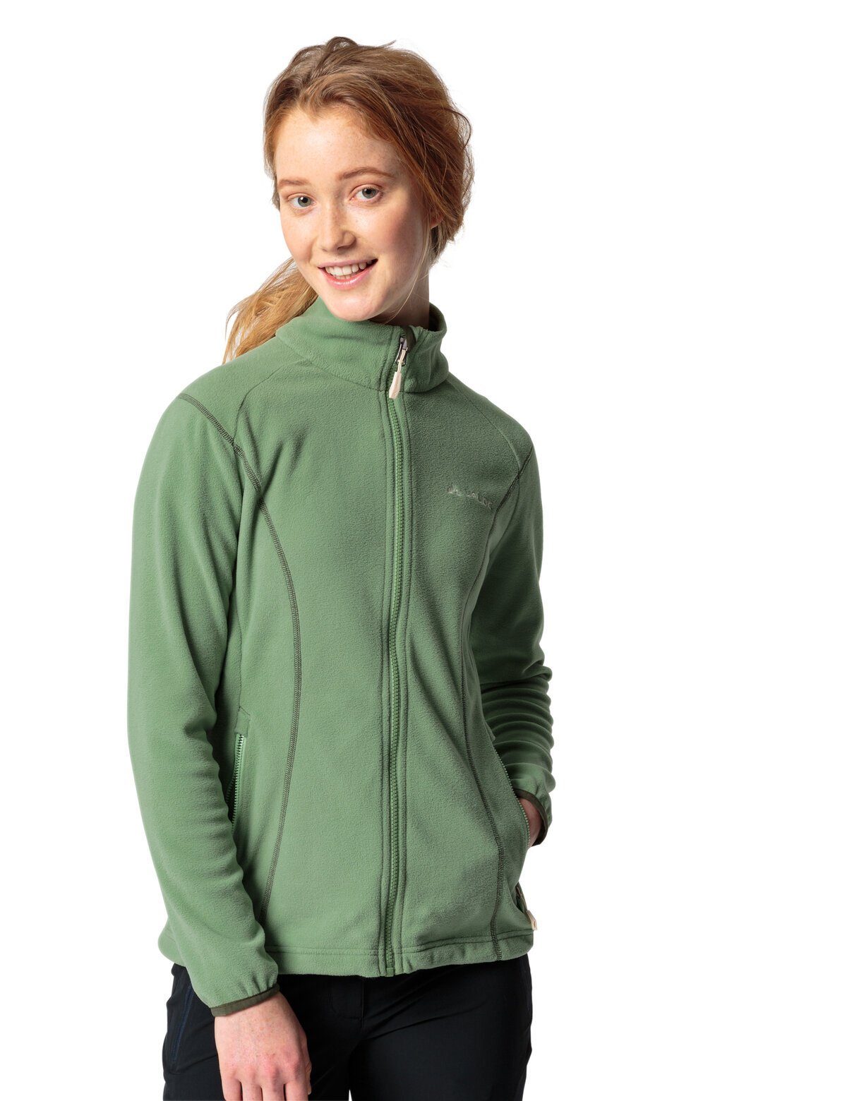 Outdoorjacke Rosemoor Women's Fleece kompensiert (1-St) green willow II VAUDE Jacket Klimaneutral