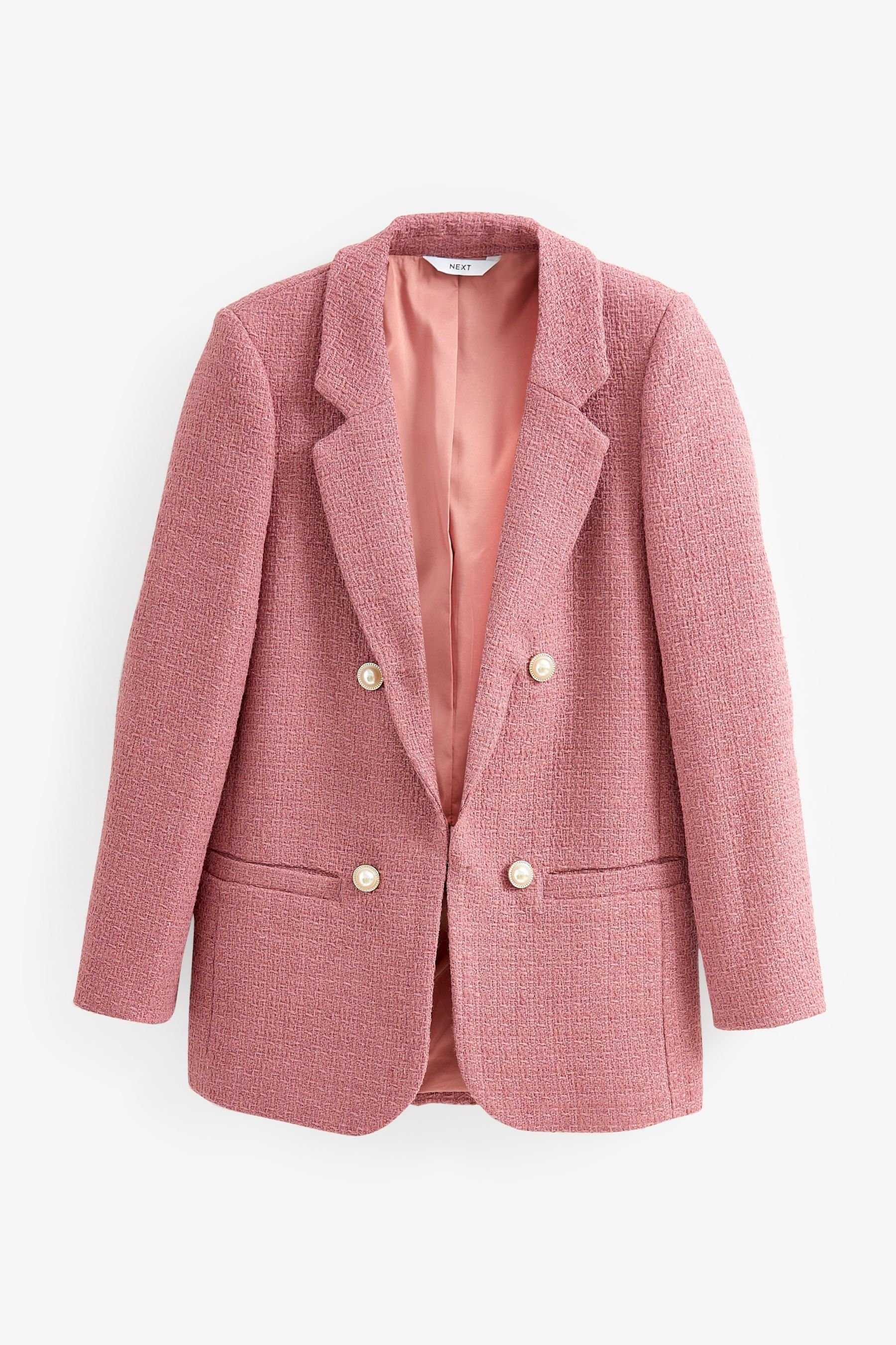 Next Jackenblazer Bouclé-Blazer mit Knopfdetail (1-tlg)