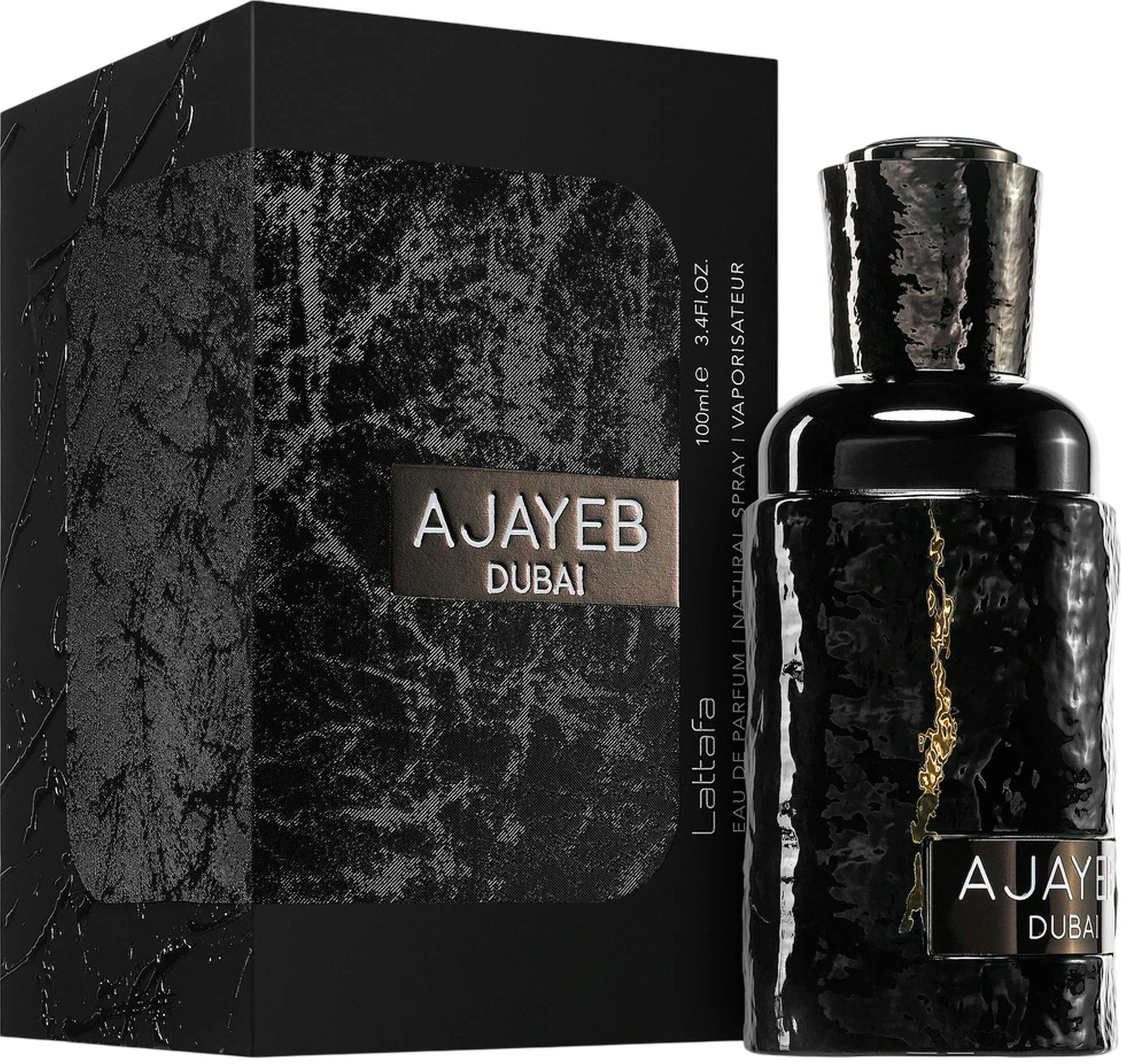Lattafa Duft-Set Ajayeb Dubai Eau de Parfum (EDP) Damen Herren Spray, Orientalisch-gourmandiger Duft mit Ananas, Safran, Kaffee und Vanille