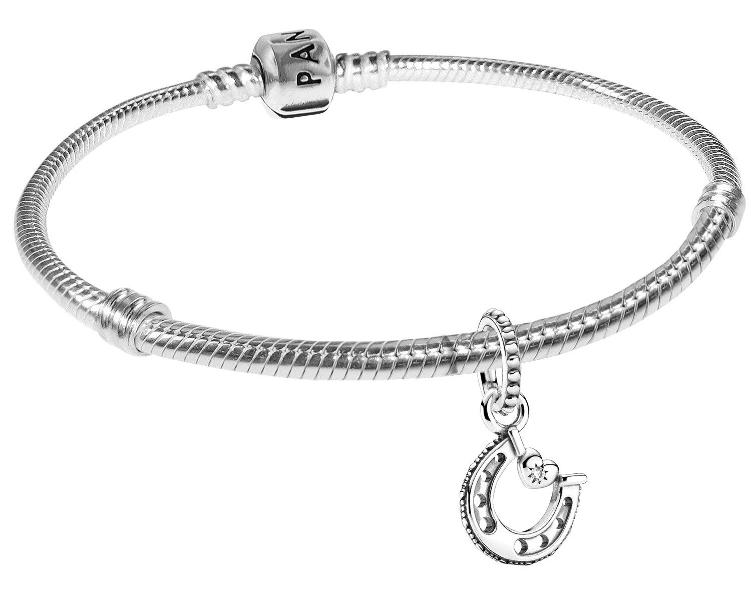 Pandora Charm-Armband Starter-Set Hufeisen 925 Sterlingsilber