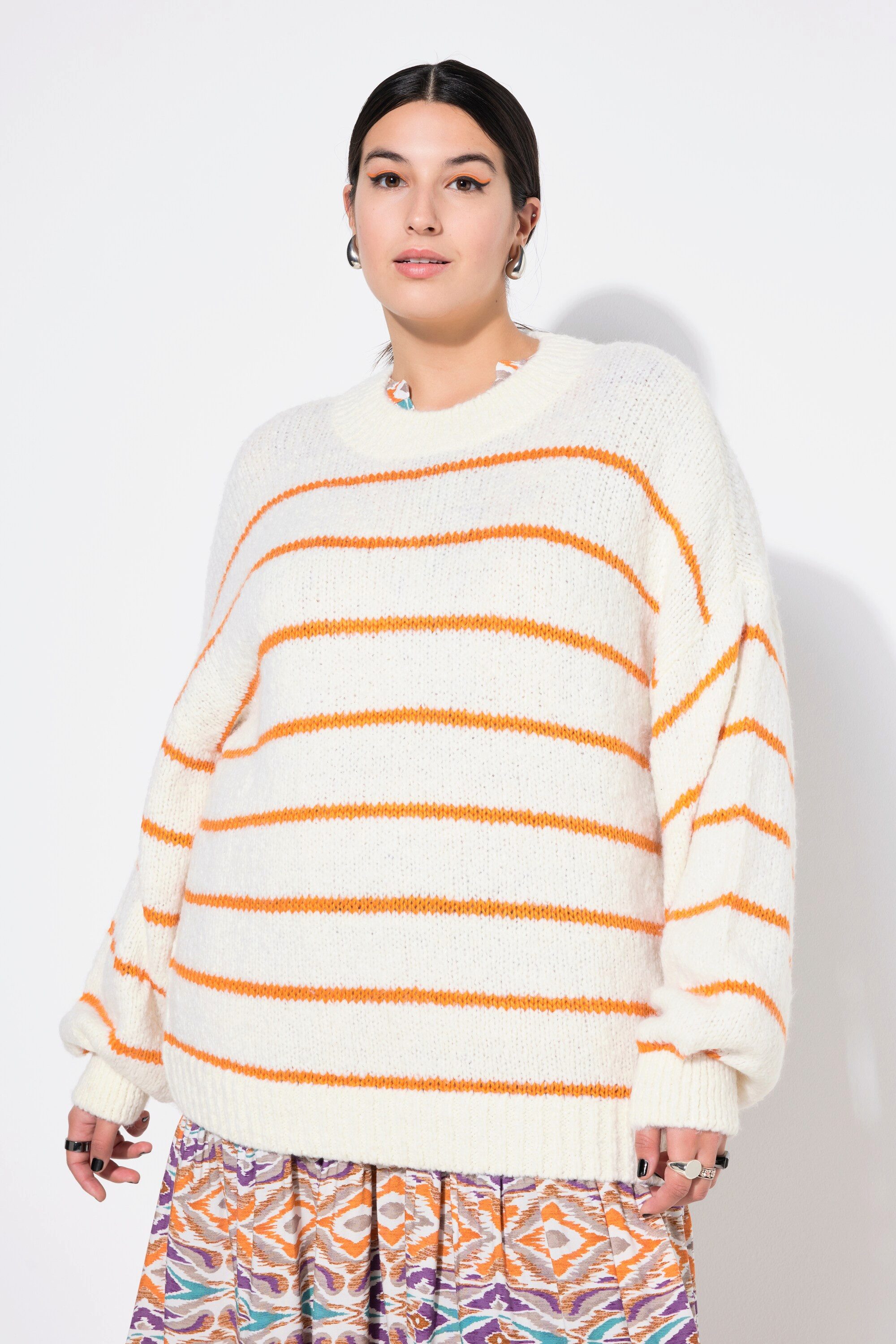 Strickpullover Pullover oversized Ringel