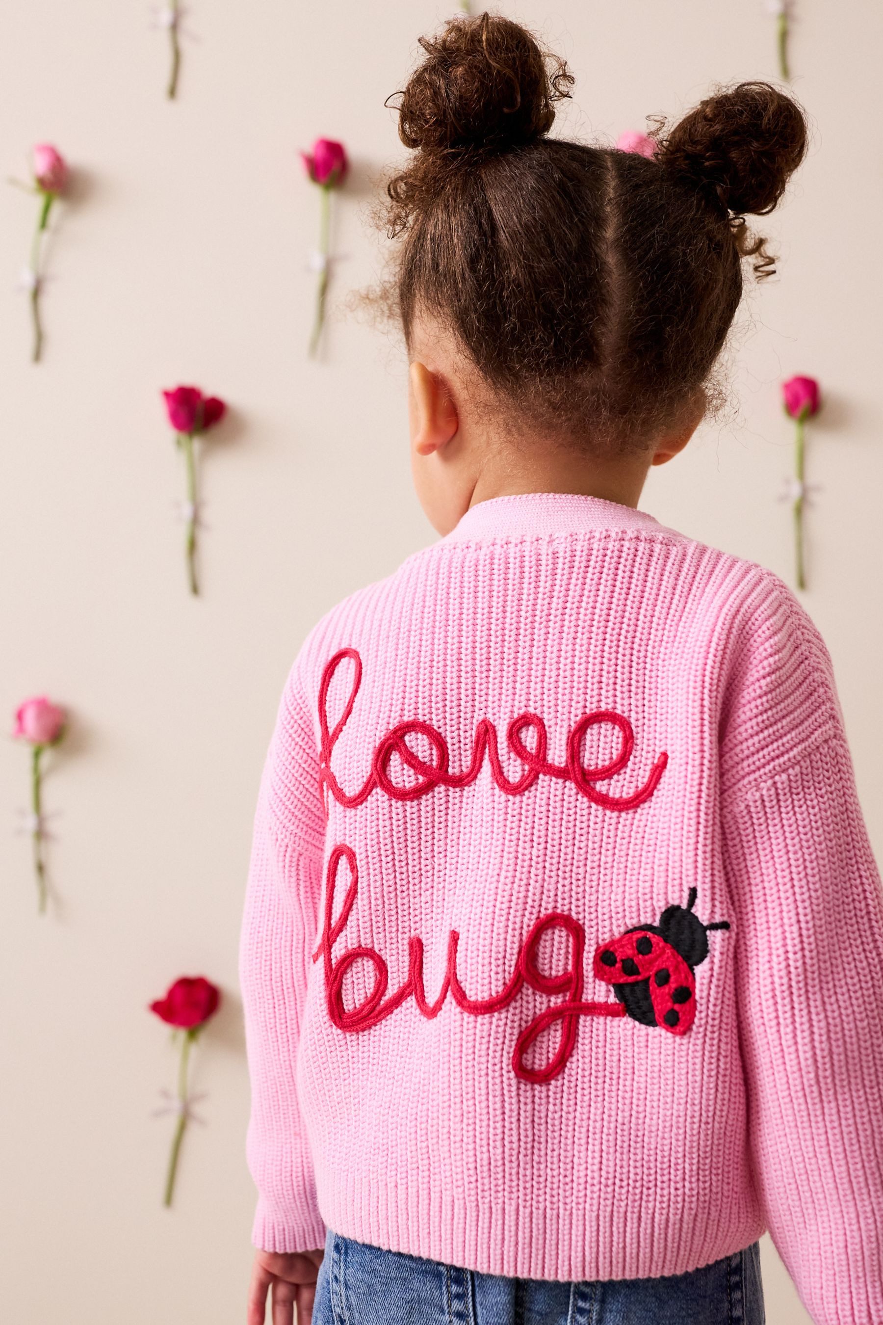 Next Strickjacke Strickjacke, Love Bug (1-tlg)