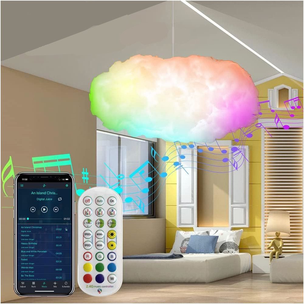 PRIISF Hängeleuchte Pendelleuchte RGB LED Deckenleuchte günstig online kaufen