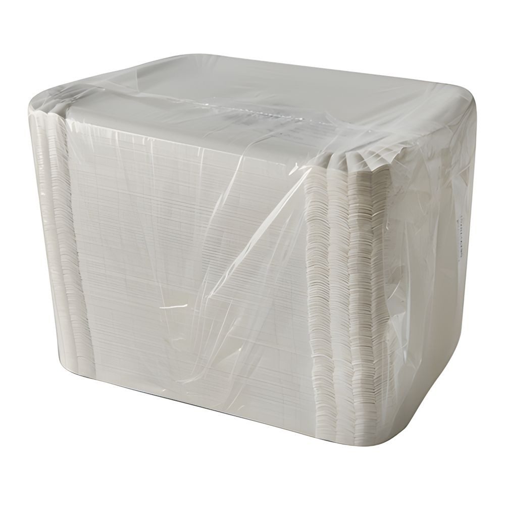 tradingbay24 Pappteller Teller, Pappe [ff] eckig 16,5 cm x 20 cm weiss 500 Stk