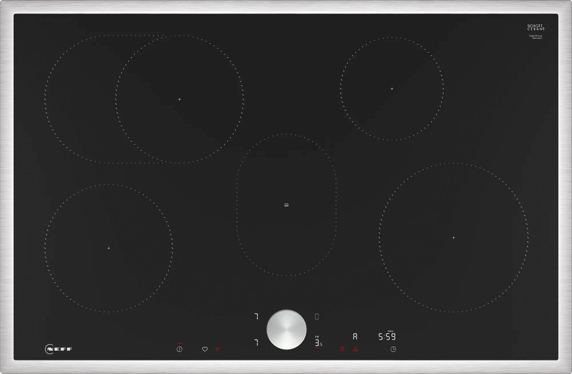 NEFF Induktions-Kochfeld N 90 T58STF1L0, mit intuitiver Twist Pad® Bedienung