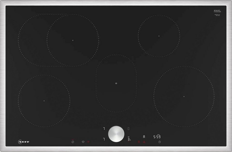 NEFF Induktions-Kochfeld N 90 T58STF1L0, Home Connect: überwachen Sie Ihr  Kochfeld über die