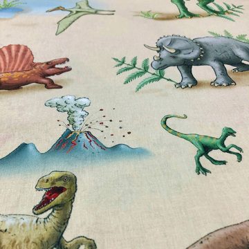 Kinderbettwäsche Dinoland, ESPiCO, Renforcé, 2 teilig, Digitaldruck, Dinowelt, Dinosaurierwelt