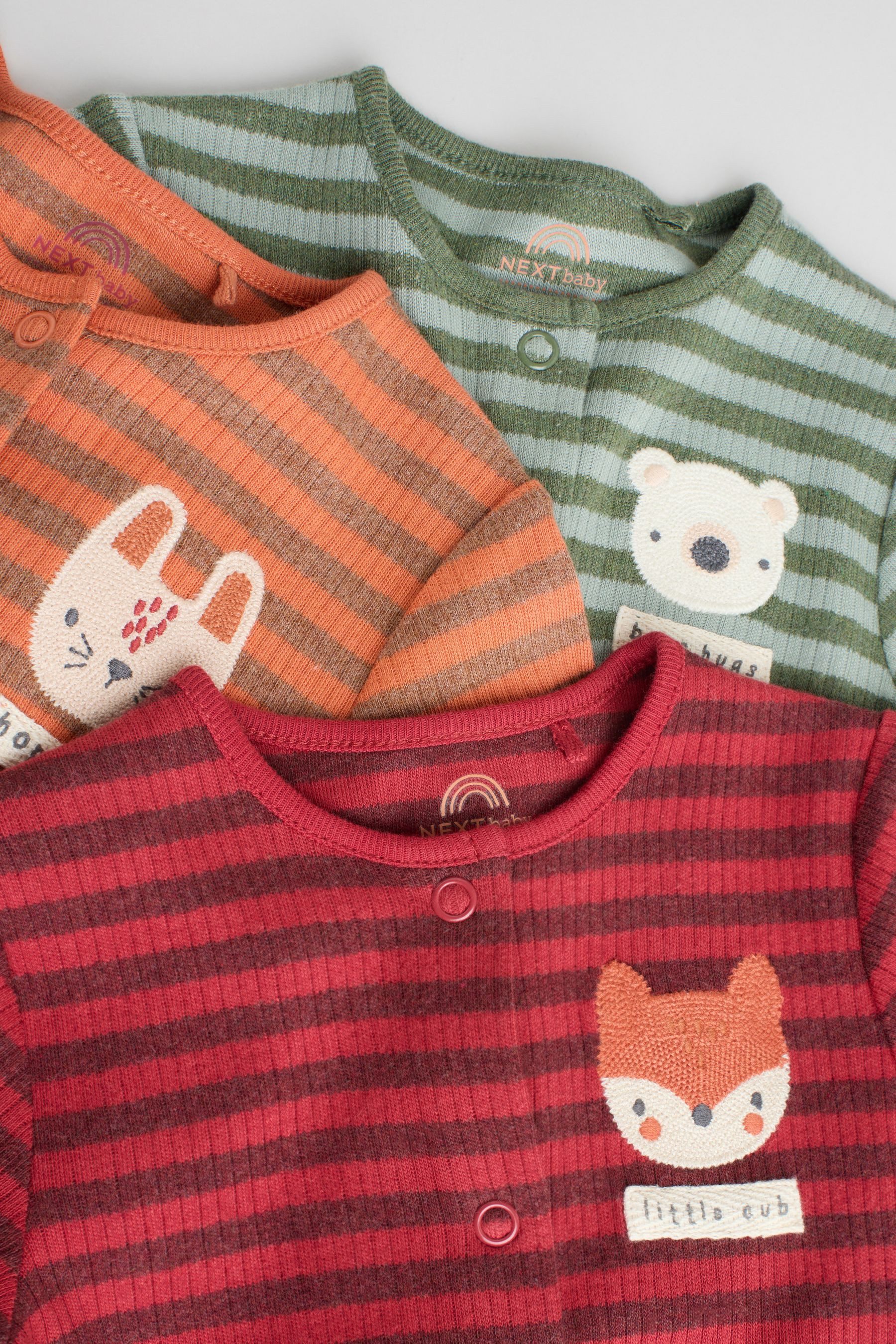 Next Schlafoverall Baby Schlafanzug mit Zwei-Wege-Reißverschluss (3-tlg)