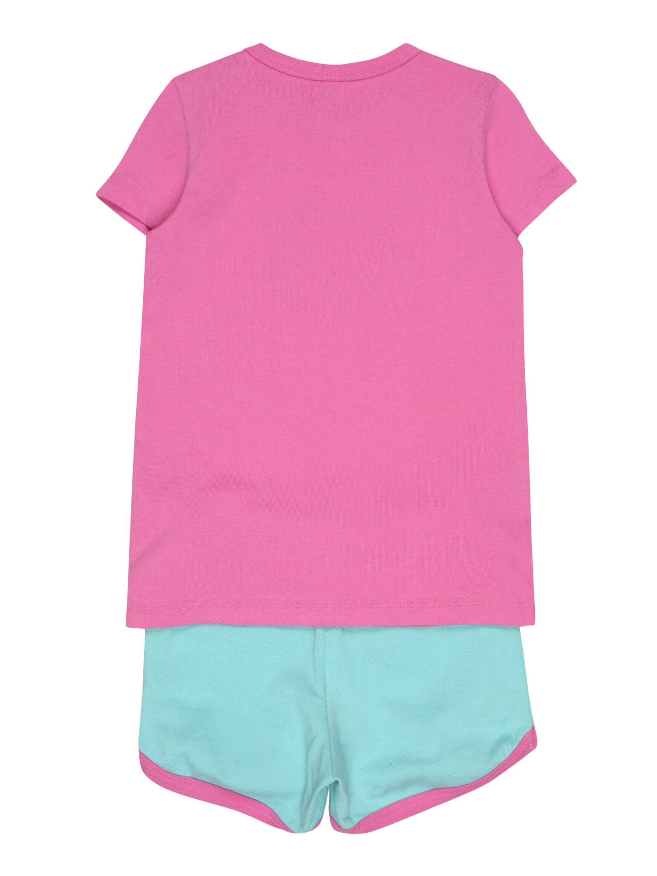 tlg) pink Details Schiesser Schlafanzug (1 Plain/ohne Original