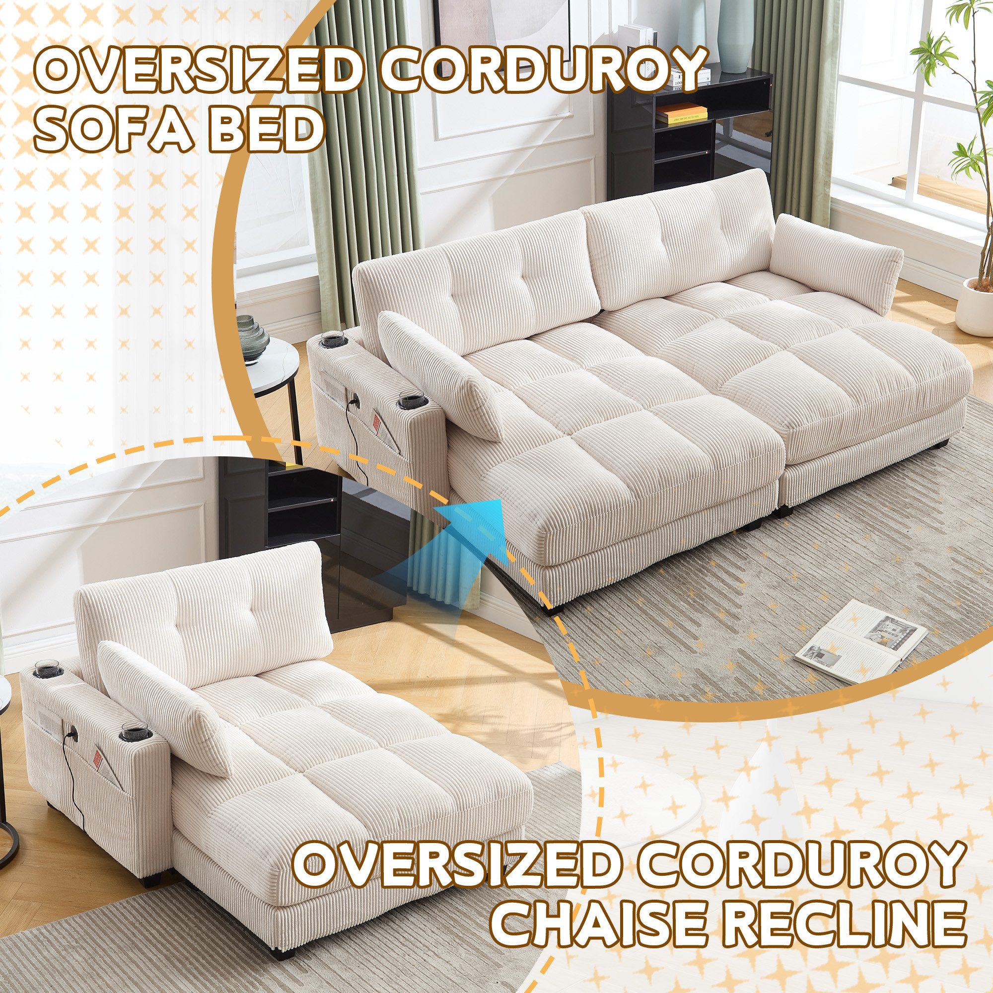 HAUSS SPOLE Schlafsofa Ecksofa Relaxsofa Polstermöbel günstig online kaufen