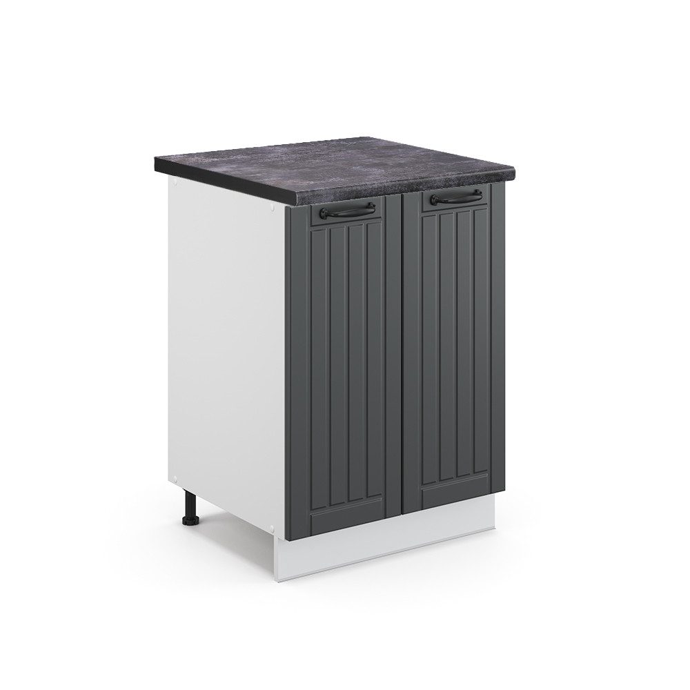 Vicco Unterschrank Fame-Line, Anthrazit Landhaus/Weiß, 60 günstig online kaufen