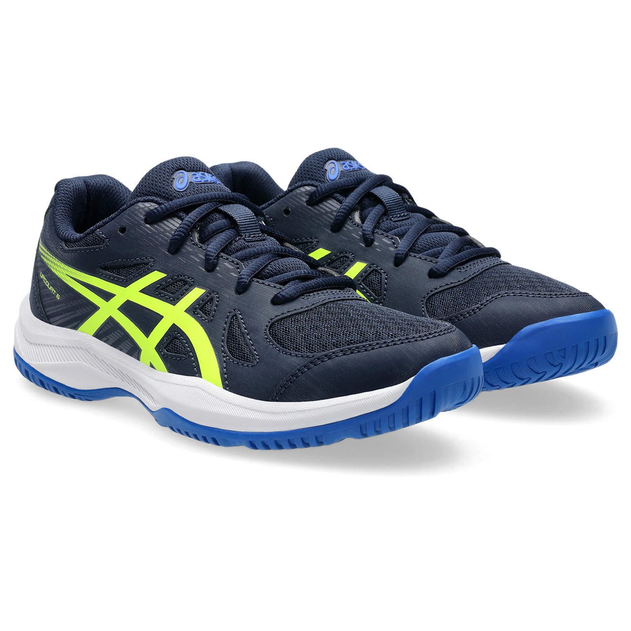 Asics UPCOURT 6 GS MIDNIGHT/SAFETY YELLOW Hallenschuh
