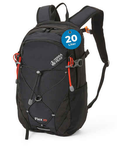 Terra Peak Wanderrucksack Flex 20, 20L klein mit YKK Reißverschluss Trekkingrucksack mit Hüftgurt