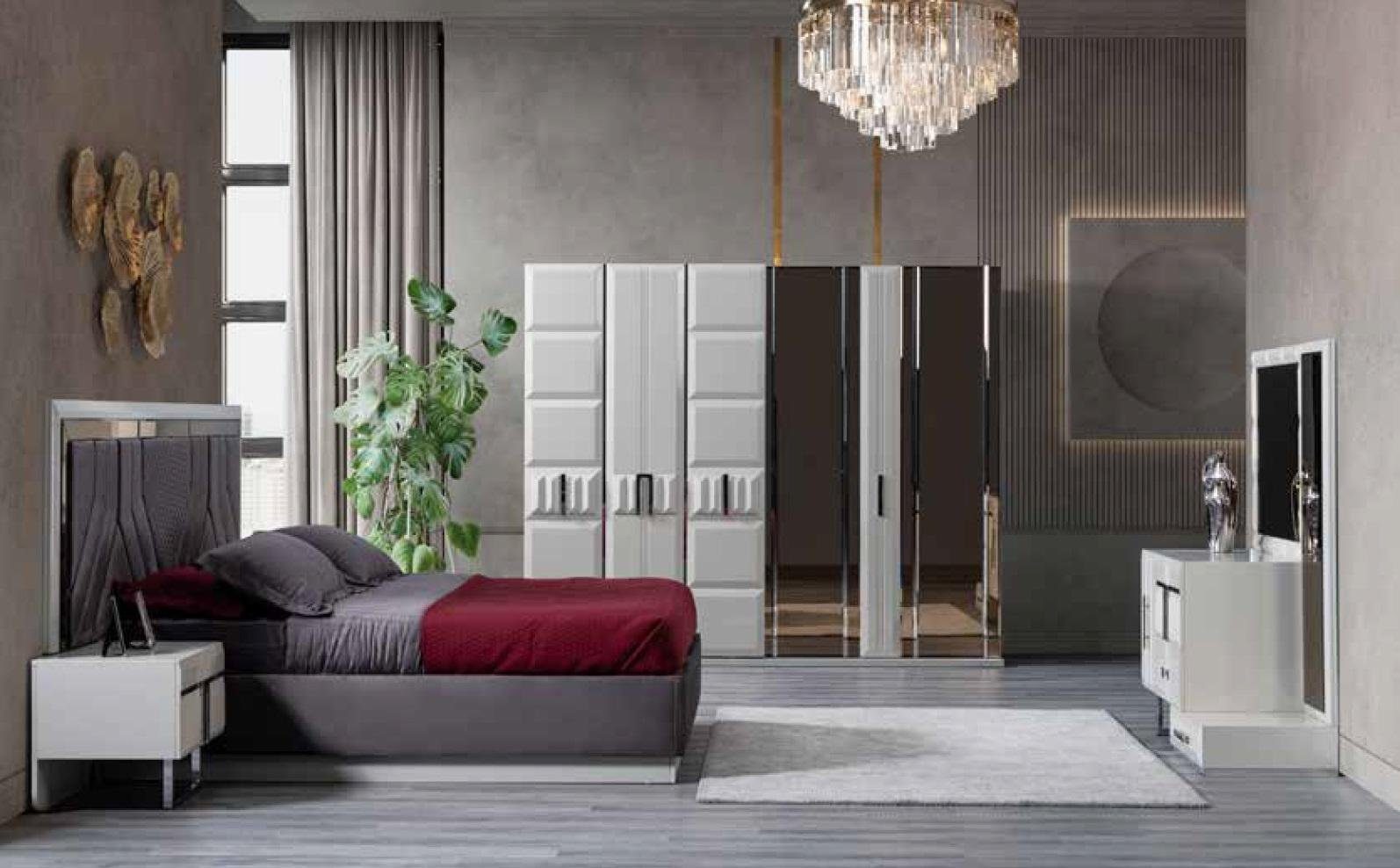 JVmoebel Schminktisch Modern Schlafzimmer Schminktisch Kommode Holz mit Spiegel Konsole