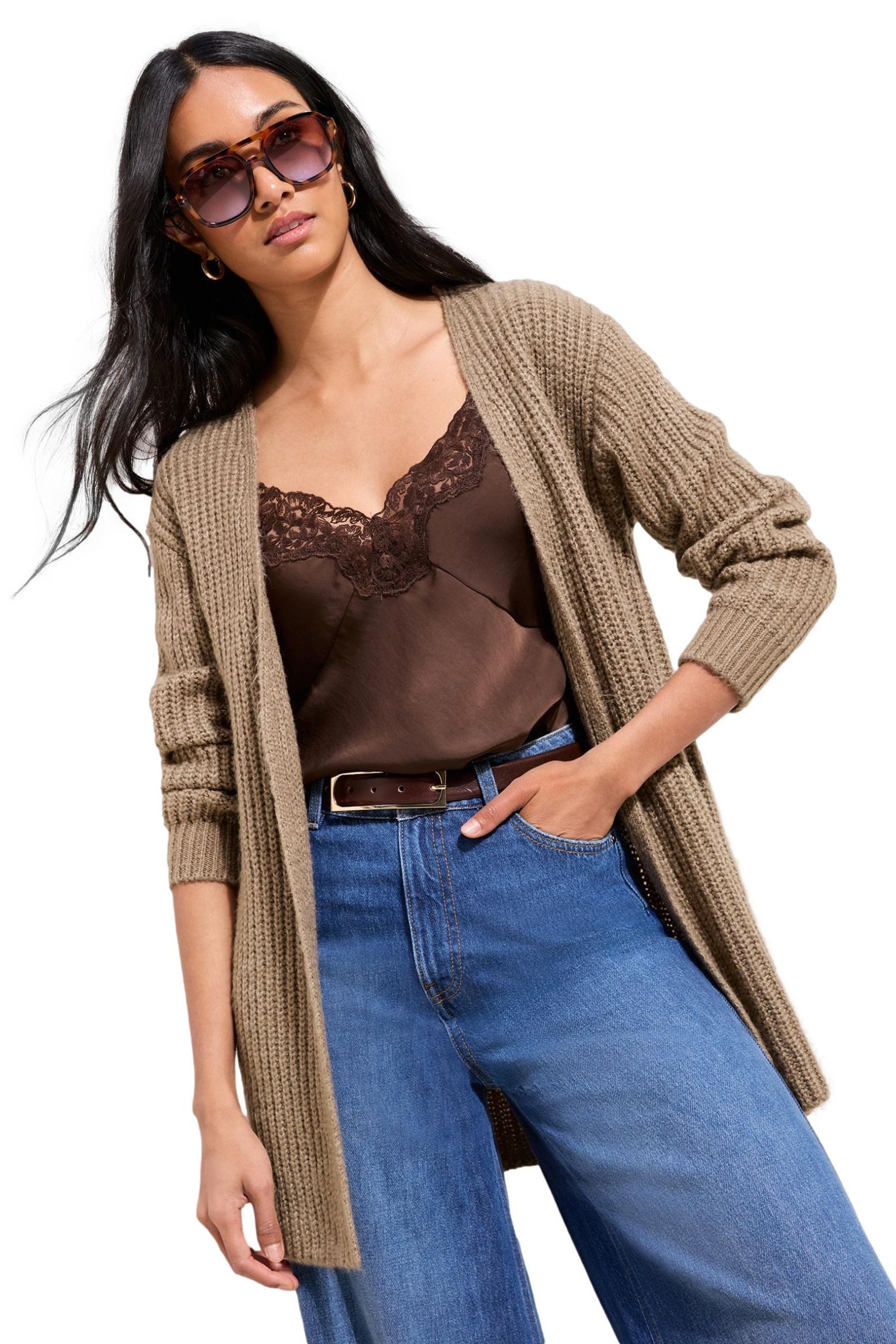Strickjacke Friends Like These grob gestrickte Strickjacke