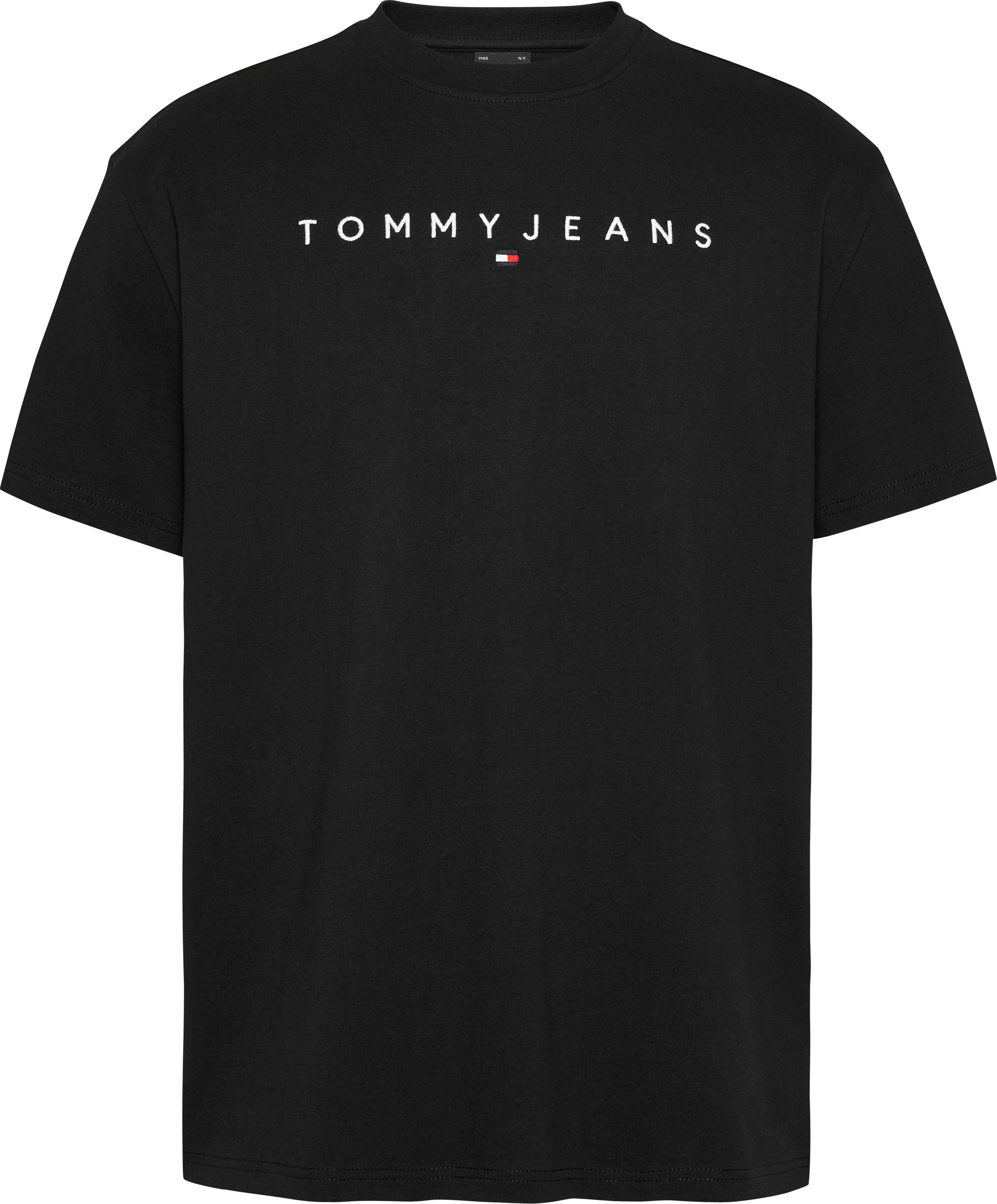 Tommy Jeans T-Shirt TJM REG LINEAR LOGO TEE EXT Rundhals, Regular Fit